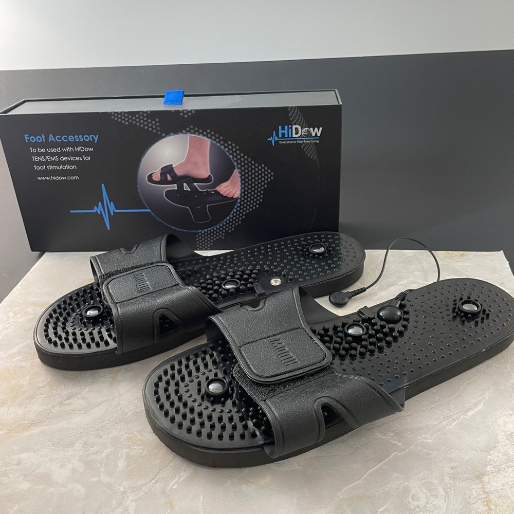 HiDow Foot Accessory TENS EMS Stimulation Sandals Black HD-09K One Size Unisex